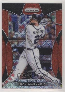 2019 Panini Prizm - [Base] - Red Mojo Prizm #177 - Tier II - Nick Markakis /299