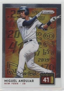 2019 Panini Prizm - Numbers Game #NG4 - Miguel Andujar