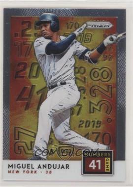 2019 Panini Prizm - Numbers Game #NG4 - Miguel Andujar