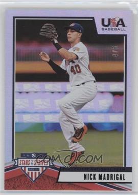 2019 Panini USA Baseball Stars & Stripes - [Base] - Longevity Black US Flag #71 - Nick Madrigal /5