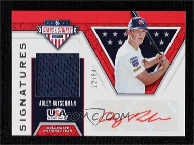 2019 Panini USA Baseball Stars & Stripes - Signatures #S-AR.1 - Adley Rutschman /84