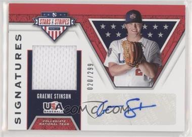 2019 Panini USA Baseball Stars & Stripes - Signatures #S-GS - Graeme Stinson /299