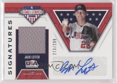 2019 Panini USA Baseball Stars & Stripes - Signatures #S-JL - Jack Leiter /299