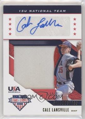 2019 Panini USA Baseball Stars & Stripes - Silhouettes Signatures - Jerseys Team Patch #USA-CC - 15U National Team - Cale Lansville /5