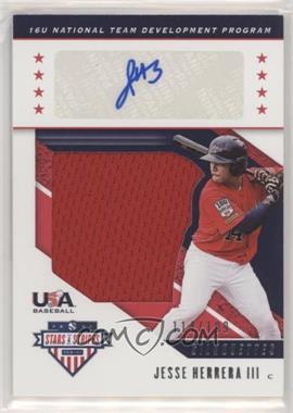 2019 Panini USA Baseball Stars & Stripes - Silhouettes Signatures - Jerseys #USA-EW - 16U National Team Development Program - Jesse Herrera III /199