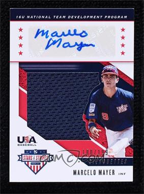 2019 Panini USA Baseball Stars & Stripes - Silhouettes Signatures - Jerseys #USA-FD - 16U National Team Development Program - Marcelo Mayer /199