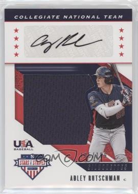 2019 Panini USA Baseball Stars & Stripes - Silhouettes Signatures - Jerseys #USA-HI - Collegiate National Team - Adley Rutschman /199