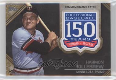 2019 Topps - 150th Anniversary Commemorative Patch Series 2 - Gold #AMP-HK - Harmon Killebrew /50