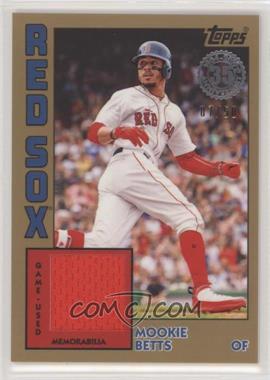 2019 Topps - 1984 Topps Baseball Relics - Gold #84R-MB - Mookie Betts /50