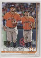Checklist - Dynamic Duo (Astros' Infielders Hit the Dugout)