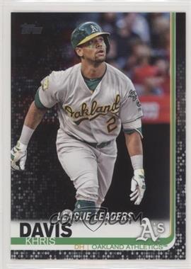 2019 Topps - [Base] - Black #189 - League Leaders - Khris Davis /67