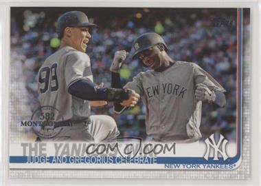 2019 Topps - [Base] - Factory Set 582 Montgomery Club #14 - Checklist - The Yankees Win! (Judge and Gregorius Celebrate)