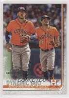 Checklist - Dynamic Duo (Astros' Infielders Hit the Dugout)