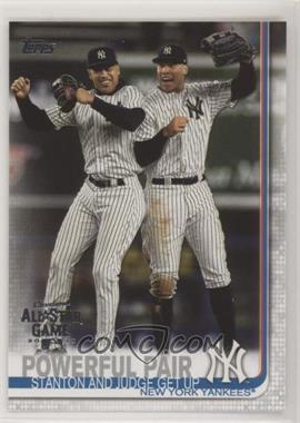 2019 Topps - [Base] - Factory Set All-Star Game #444 - Checklist - Powerful Pair (Stanton and Judge Get Up)