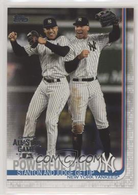 2019 Topps - [Base] - Factory Set All-Star Game #444 - Checklist - Powerful Pair (Stanton and Judge Get Up)