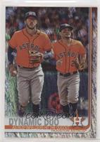 Checklist - Dynamic Duo (Astros' Infielders Hit the Dugout) #/162