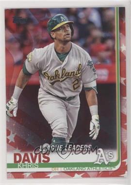 2019 Topps - [Base] - Independence Day #189 - League Leaders - Khris Davis /76