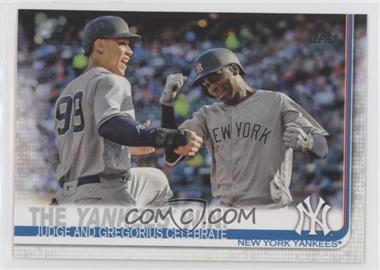 2019 Topps - [Base] #14 - Checklist - The Yankees Win! (Judge and Gregorius Celebrate)