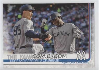 2019 Topps - [Base] #14 - Checklist - The Yankees Win! (Judge and Gregorius Celebrate)