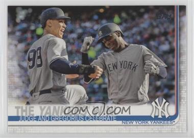 2019 Topps - [Base] #14 - Checklist - The Yankees Win! (Judge and Gregorius Celebrate)