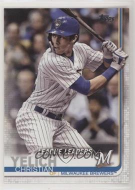 2019 Topps - [Base] #239 - League Leaders - Christian Yelich