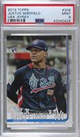 SP - Image Variation - Justus Sheffield (USA Jersey) [PSA 9 MINT]