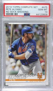 2019 Topps - [Base] #475.2 - Complete Set Variation - Pete Alonso (Extreme Close-Up) [PSA 10 GEM MT]