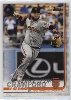 2019 Topps - [Base] #53.1 - Brandon Crawford (Throwing)