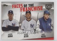 Aaron Judge, Derek Jeter, Babe Ruth #/150