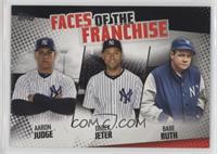 Aaron Judge, Derek Jeter, Babe Ruth #/299