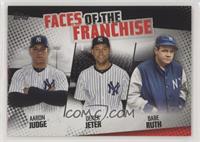 Aaron Judge, Derek Jeter, Babe Ruth [EX to NM] #/299