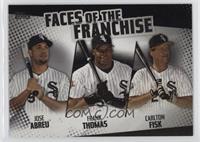 Jose Abreu, Frank Thomas, Carlton Fisk #/299