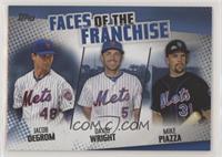 Jacob deGrom, David Wright, Mike Piazza [EX to NM]