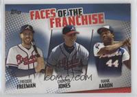 Freddie Freeman, Chipper Jones, Hank Aaron