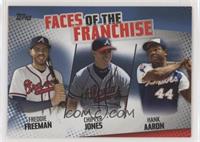 Freddie Freeman, Chipper Jones, Hank Aaron