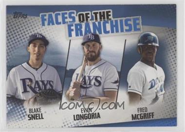 2019 Topps - Faces of the Franchise - Blue #FOF-30 - Blake Snell, Evan Longoria, Fred McGriff
