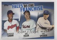 Francisco Lindor, Bob Feller, Tris Speaker