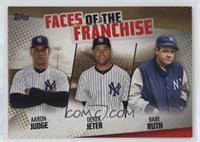 Aaron Judge, Derek Jeter, Babe Ruth #/50