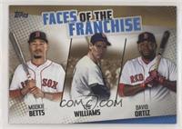 Mookie Betts, Ted Williams, David Ortiz #/50