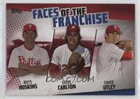 Rhys Hoskins, Steve Carlton, Chase Utley #/10