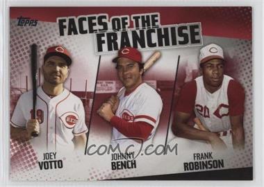 2019 Topps - Faces of the Franchise - Red #FOF-8 - Joey Votto, Johnny Bench, Frank Robinson /10 [EX to NM]