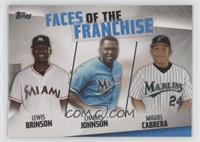 Lewis Brinson, Charles Johnson, Miguel Cabrera