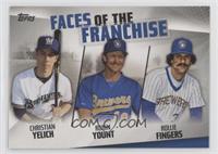 Christian Yelich, Robin Yount, Rollie Fingers