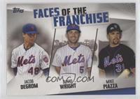 Jacob deGrom, David Wright, Mike Piazza