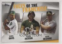 Khris Davis, Reggie Jackson, Mark McGwire