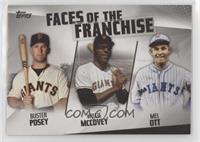 Buster Posey, Willie McCovey, Mel Ott