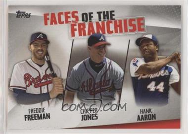 2019 Topps - Faces of the Franchise #FOF-3 - Freddie Freeman, Chipper Jones, Hank Aaron