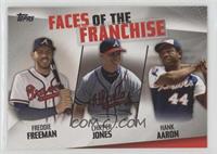 Freddie Freeman, Chipper Jones, Hank Aaron