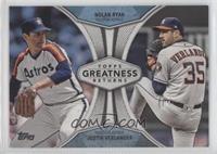 Nolan Ryan, Justin Verlander [EX to NM]