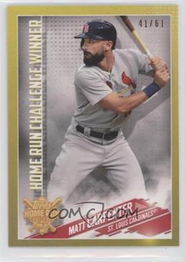 2019 Topps - Home Run Challenge Winner - May Gold #HRC-29 - Matt Carpenter /61